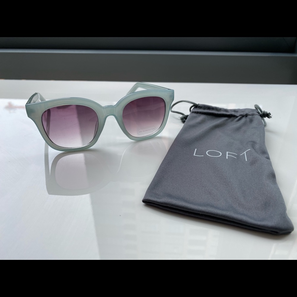 Loft light teal women’s sunglasses. Never worn.